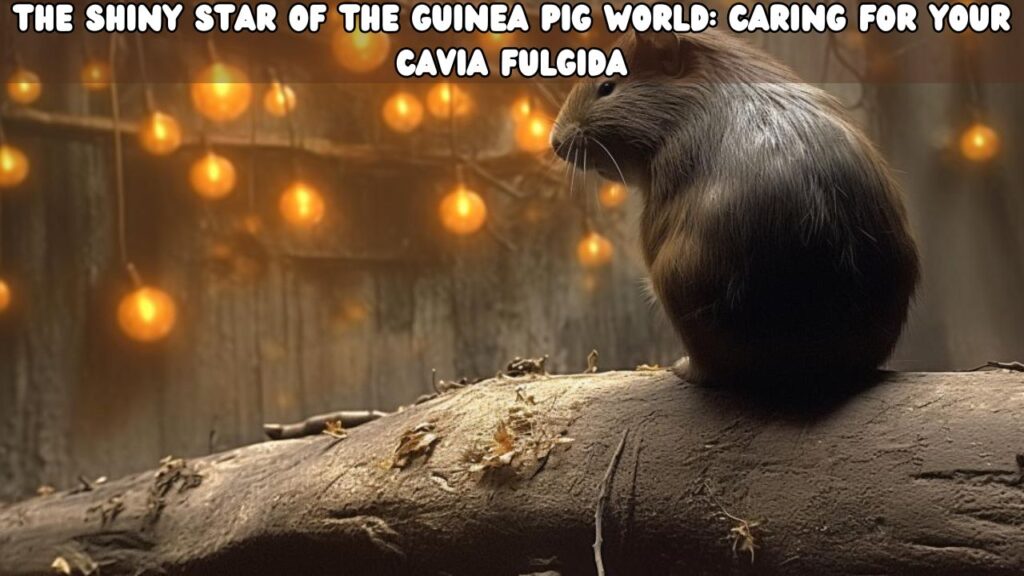 The Shiny Star of the Guinea Pig World Caring for Your Cavia fulgida